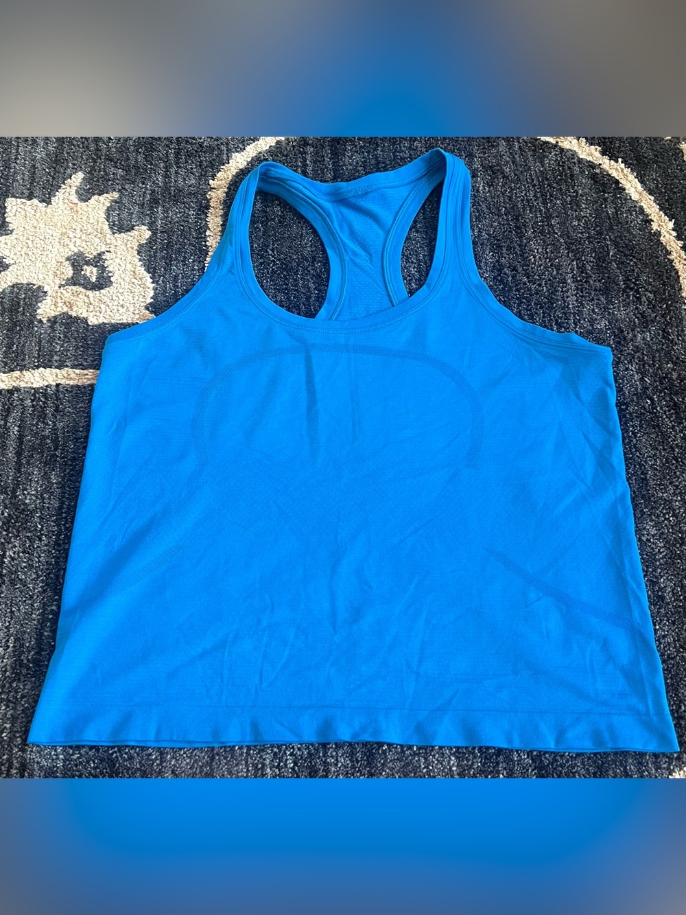 Lululemon Swiftly Tech Racerback Tank Top 2.0 *Race Length Blue Size 10 - Picture 2 of 6